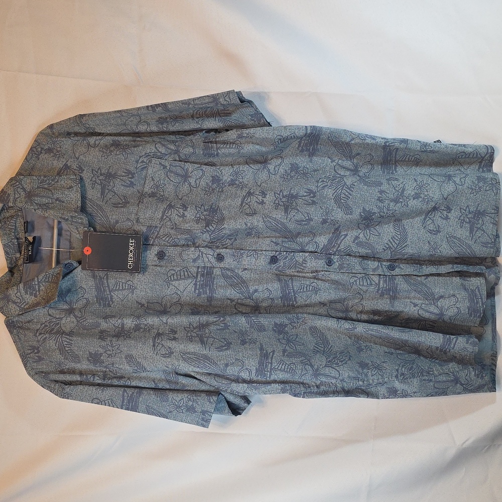 NWT Cherokee Men's Short Sleeve Shirt, XL